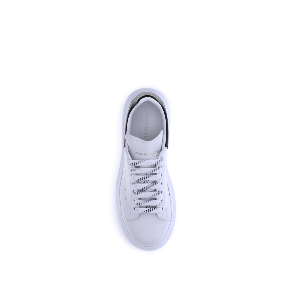 Alexander McQueen White Calf Leather Bos Taurus Platform Sneakers