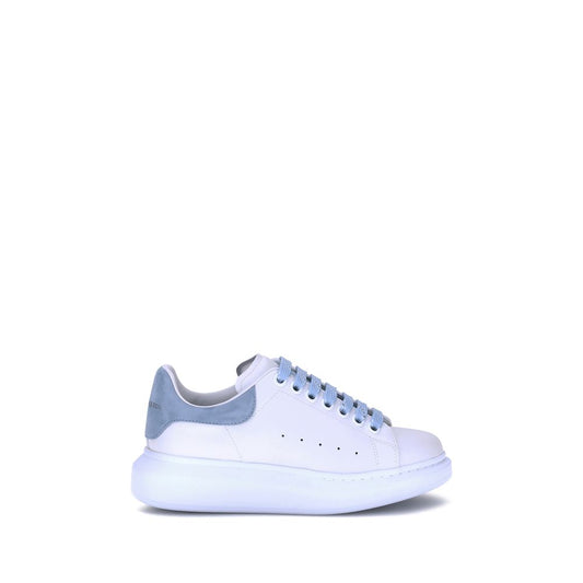 Alexander McQueen Blue Leather Sneakers