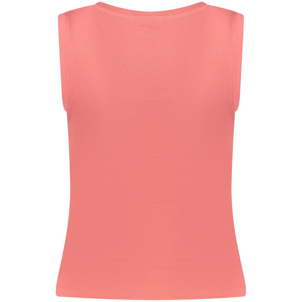 Tommy Hilfiger Pink Cotton Women's Tank Top Shirt