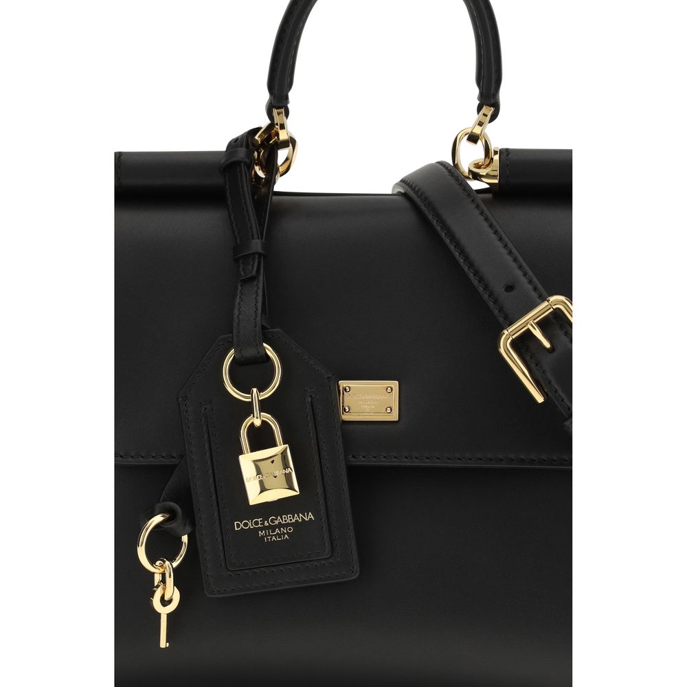 Dolce & Gabbana My Sicily Black Leather Handbag