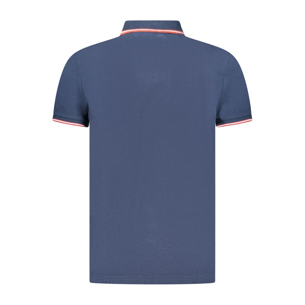 U.S. Grand Blue Cotton Men's Polo Shirt