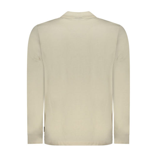 U.S. Grand Beige Cotton Men Polo Shirt