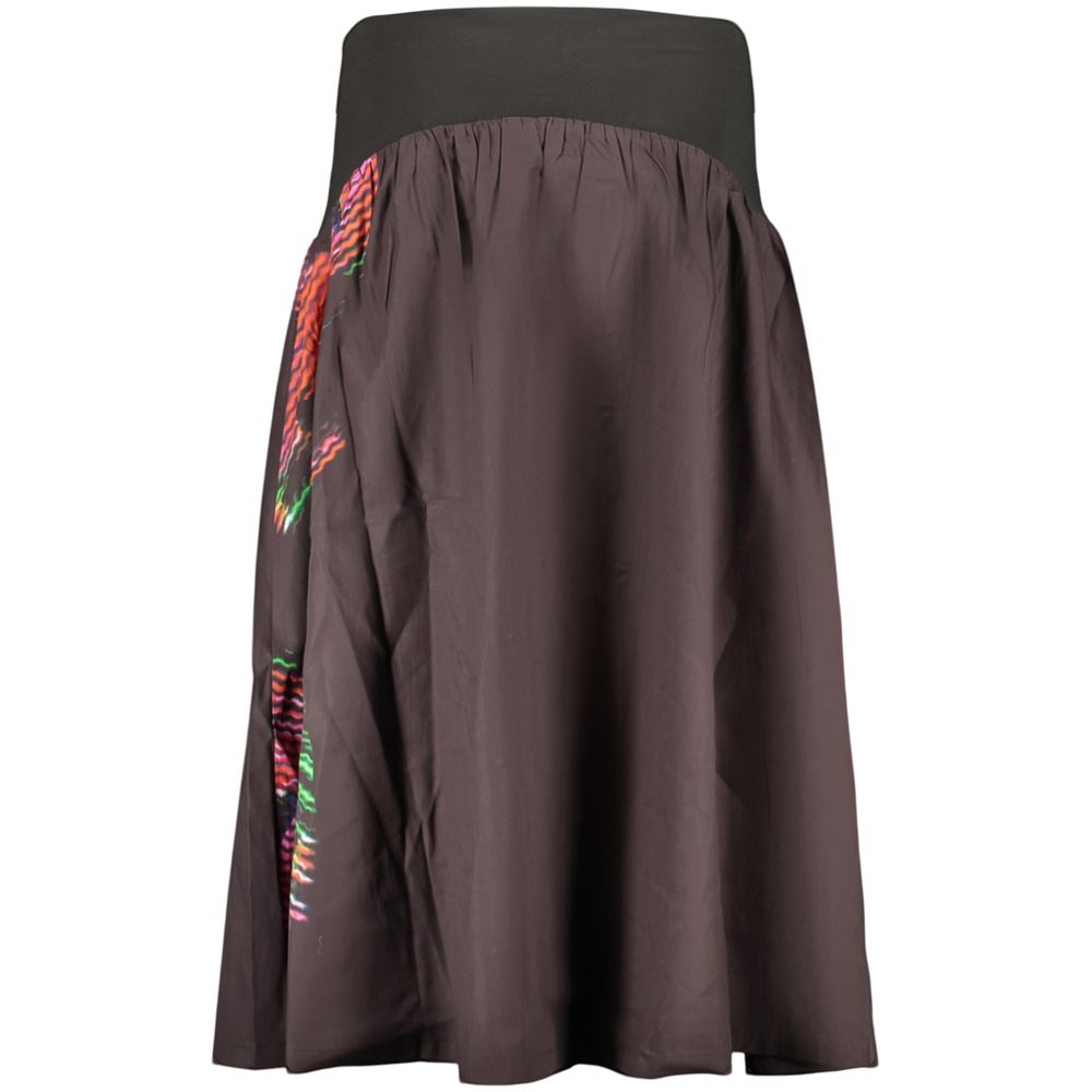 Desigual Schwarzer Baumwollrock für Damen