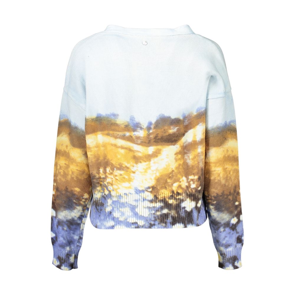 Desigual Azzurro Damen-Pullover aus Baumwolle