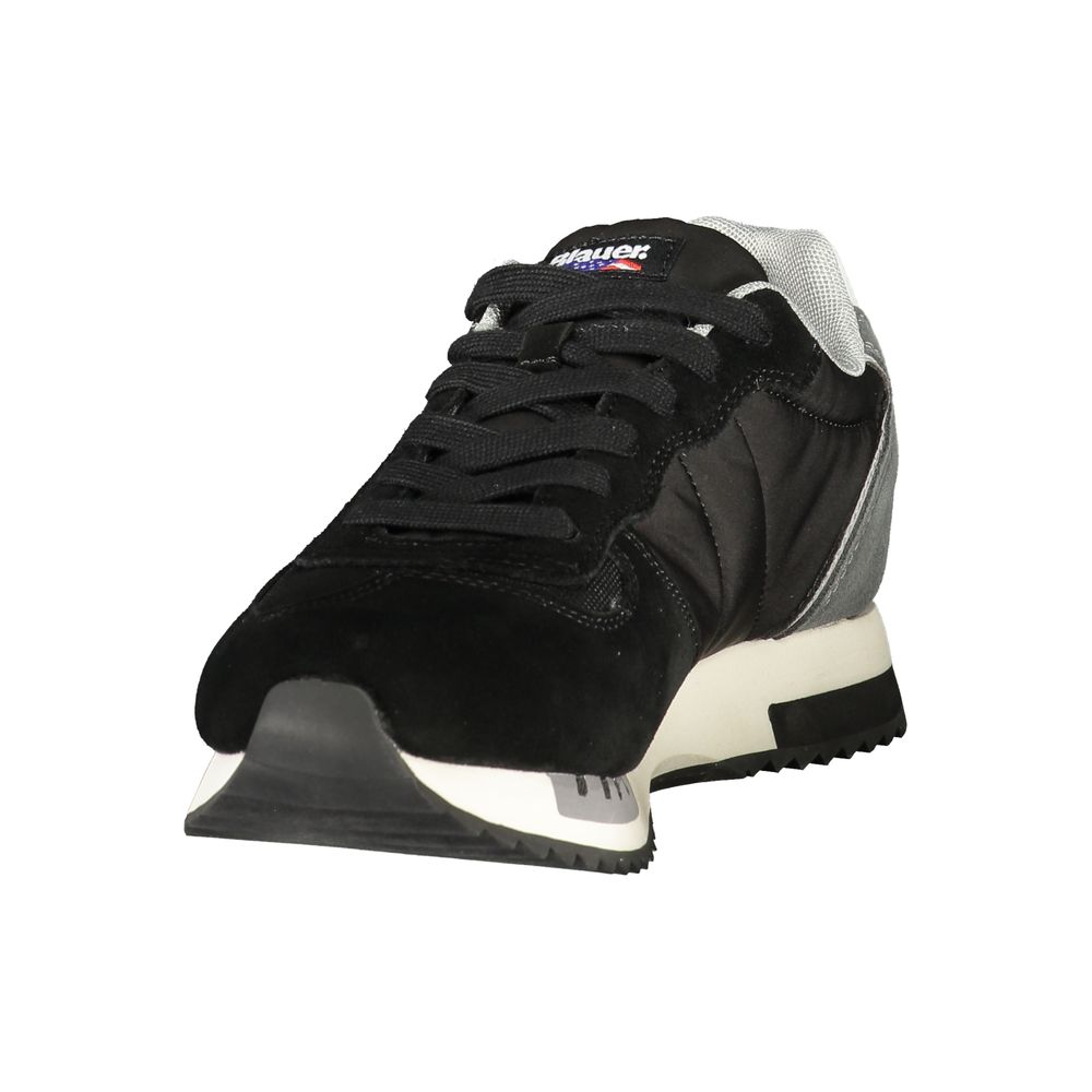 Blauer Black Polyurethane Men's Sneaker
