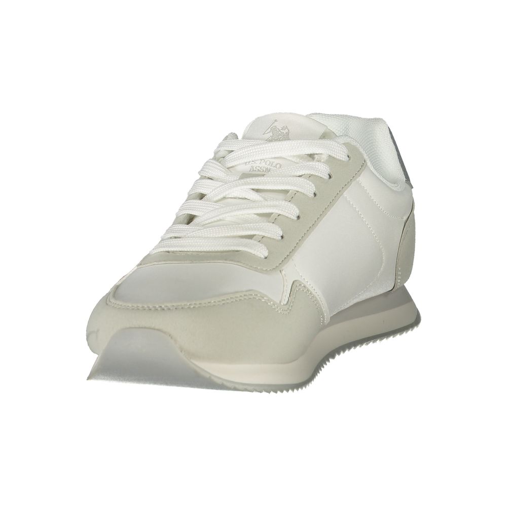 U.S. POLO ASSN. Damen-Sneaker aus weißem Polyurethan