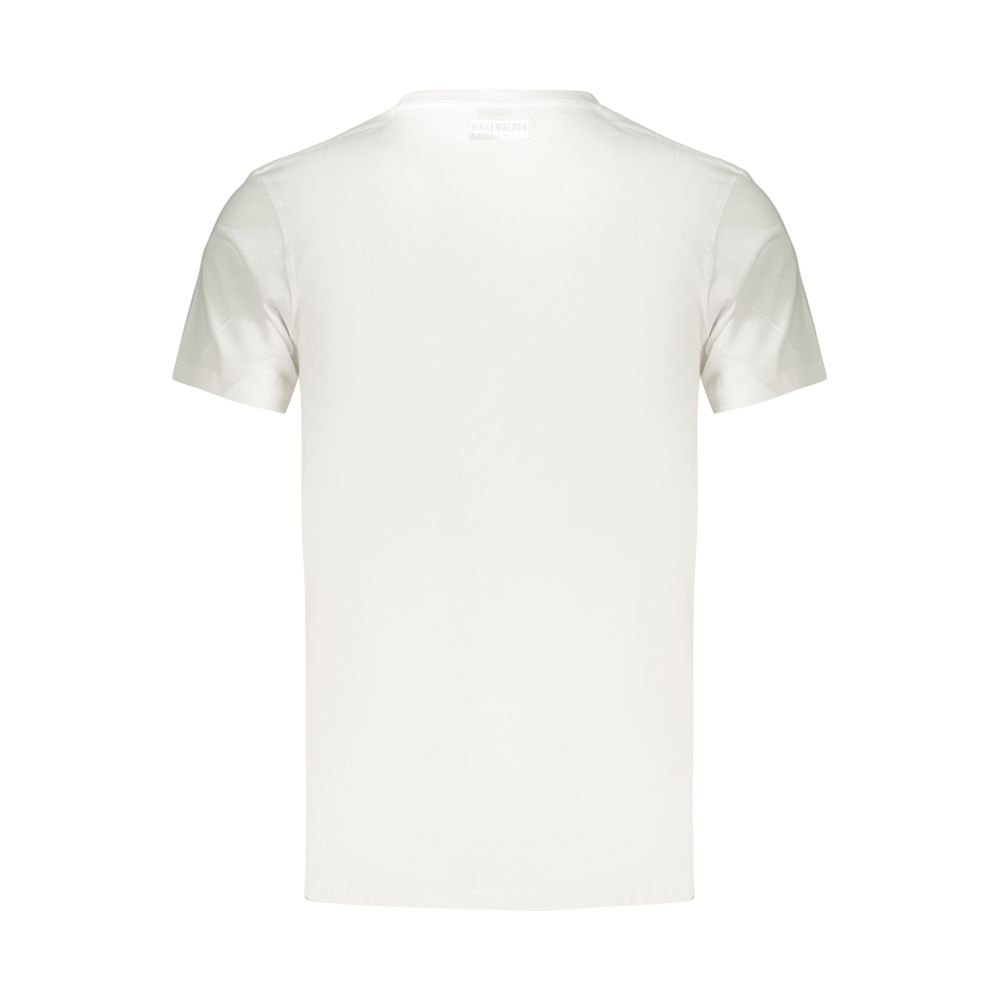 Bikkembergs Weißes Baumwoll-T-Shirt