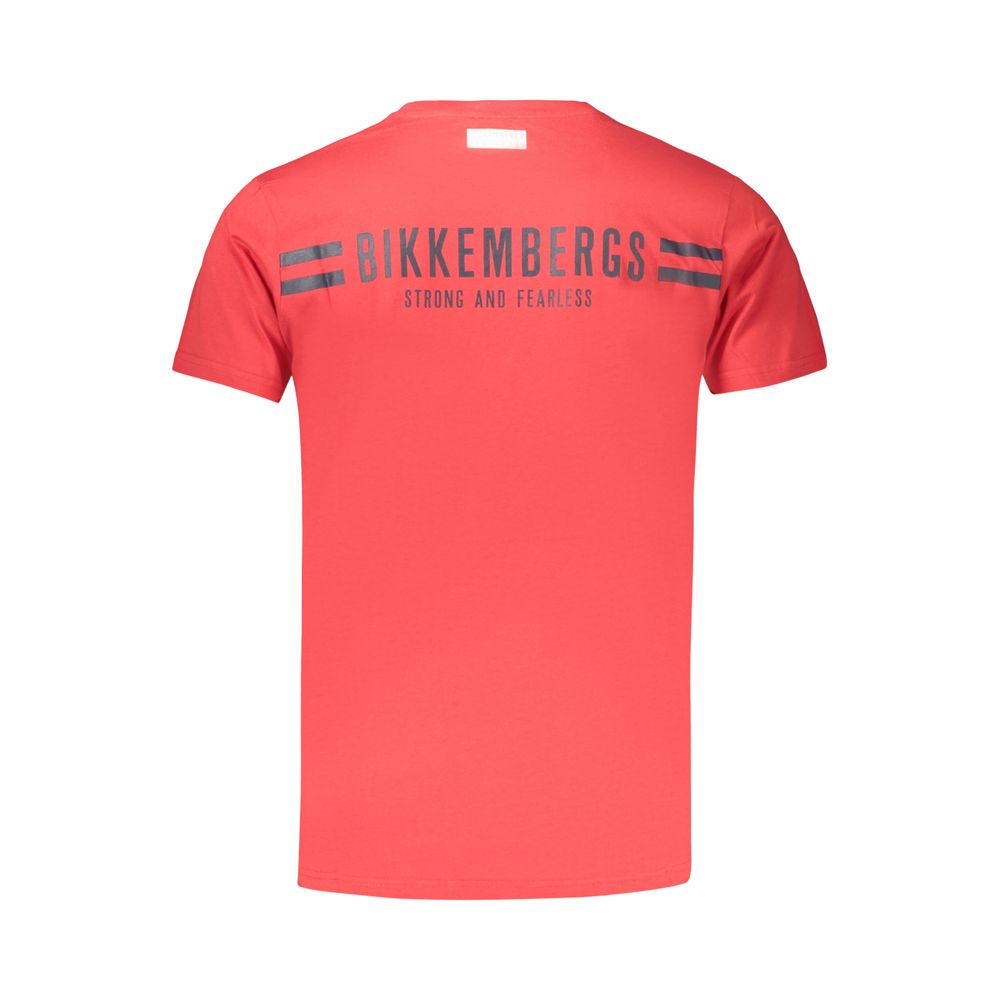 Bikkembergs rotes Baumwoll-T-Shirt