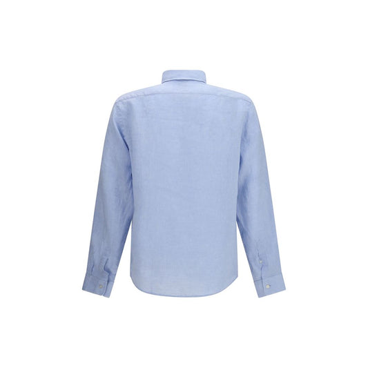 Hugo Boss Black Blue Linen Shirt
