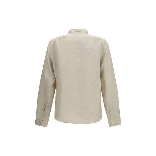 Hugo Boss Black Beige Linen Dress Shirt