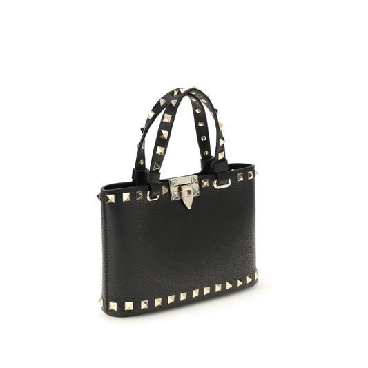 Valentino Garavani Rockstud Black Leather Handbag