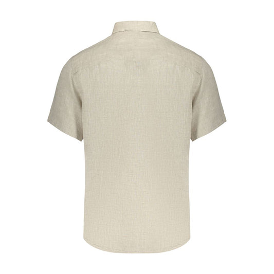 North Sails Beige Linen Shortsleeve Shirt