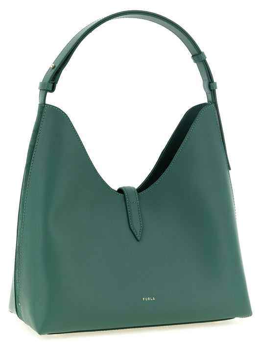 Furla Bicolor-Schultertasche aus Kalbsleder