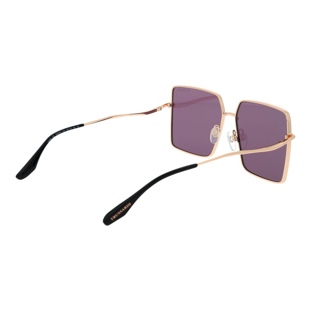 Trussardi Sonnenbrille aus goldfarbenem Edelstahl
