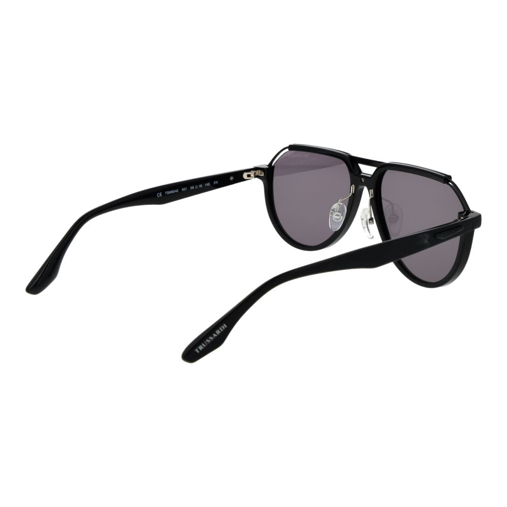 Trussardi Sonnenbrille aus schwarzem Acetat