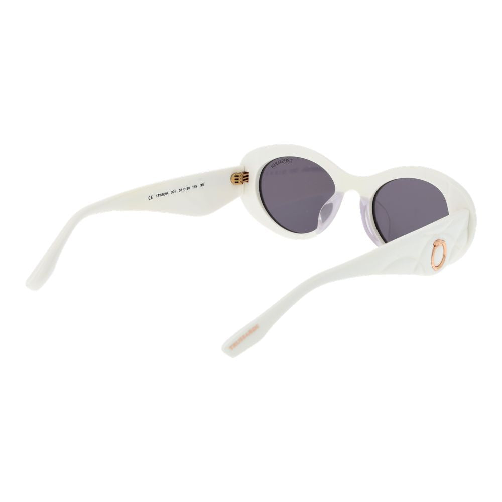 Trussardi Sonnenbrille aus weißem Acetat