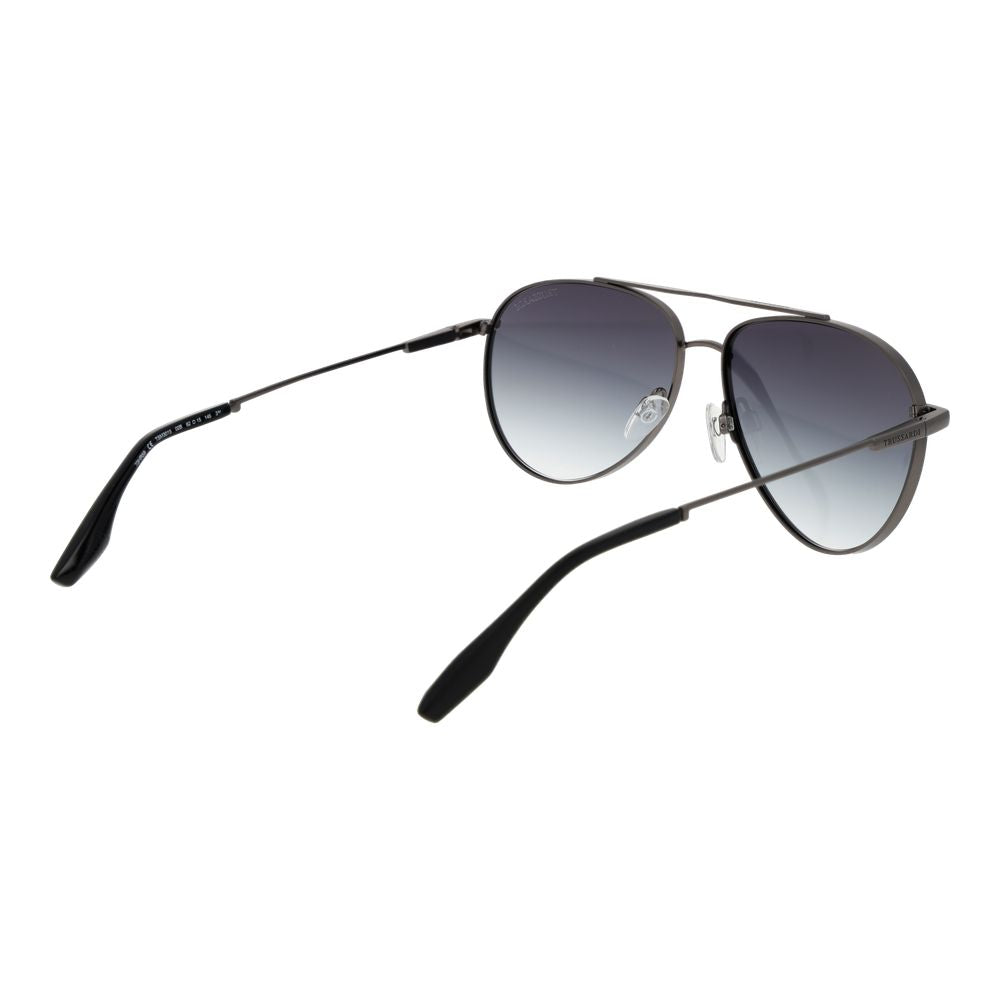 Trussardi Gray Stainless Steel Sunglasses