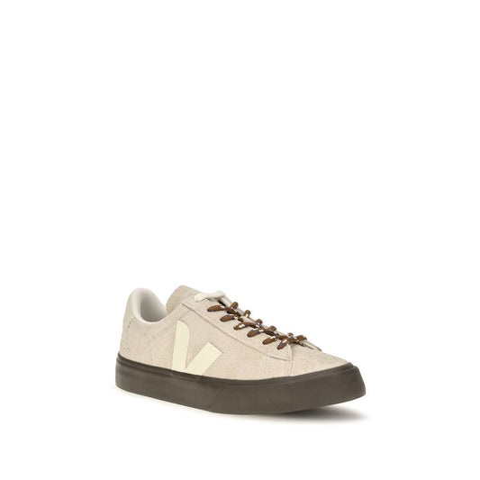 Veja Campo Beige Suede Leather Low Top Sneakers