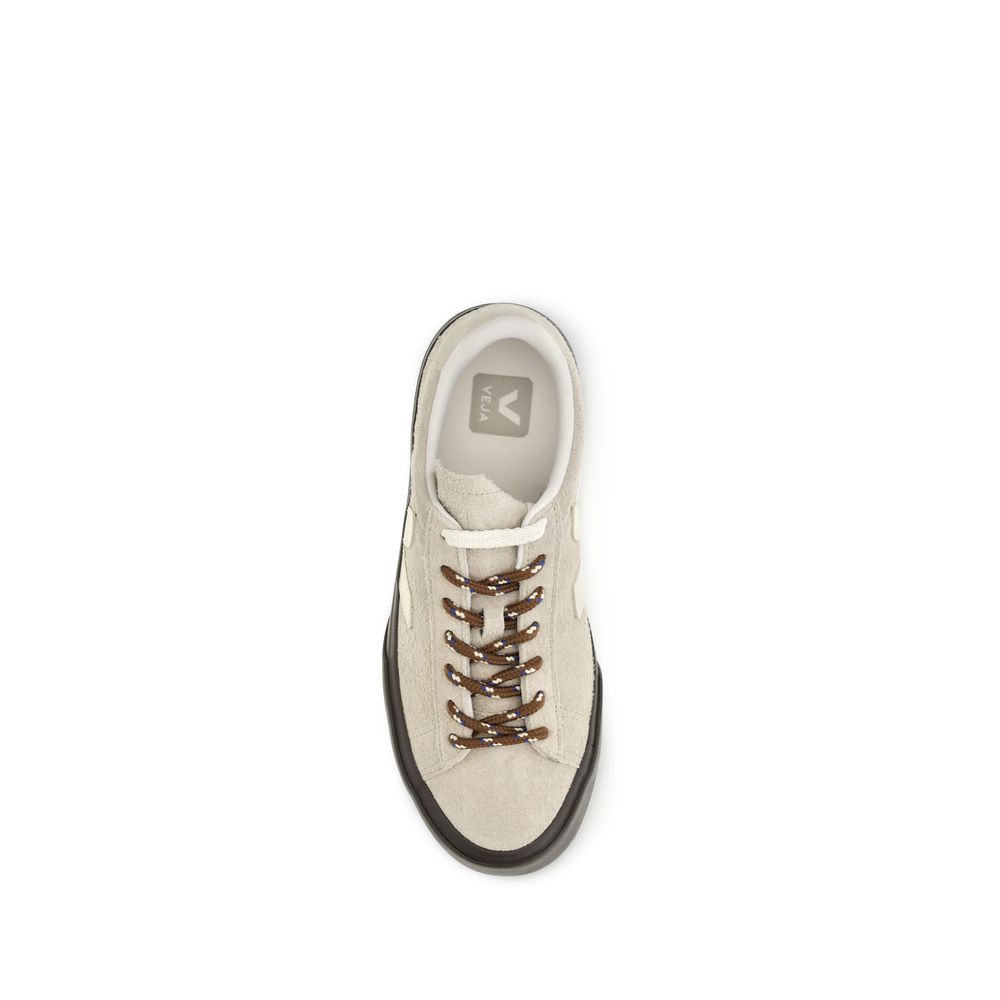Veja Campo Beige Suede Leather Low Top Sneakers