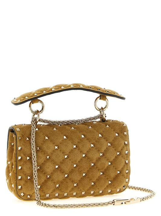 Valentino Garavani Beige Leather Shoulder Bag