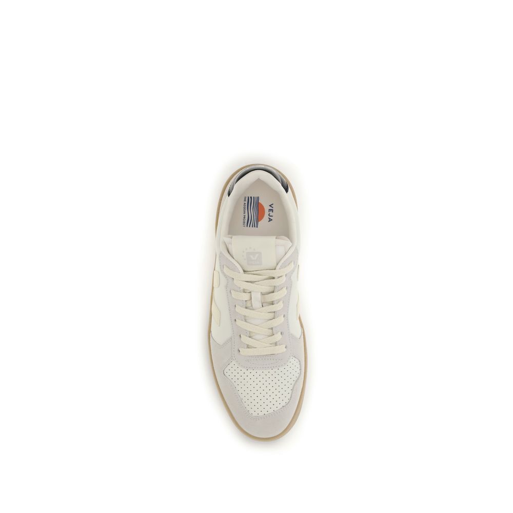 Veja Beige Calf Leather Low Top Sneakers