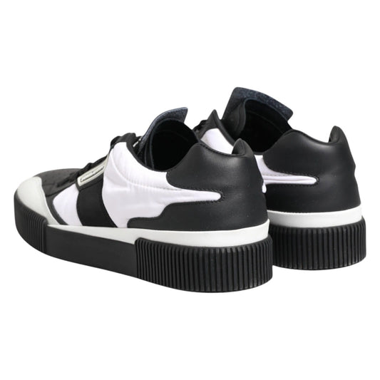 Dolce & Gabbana Miami Black & White Leather Sneakers