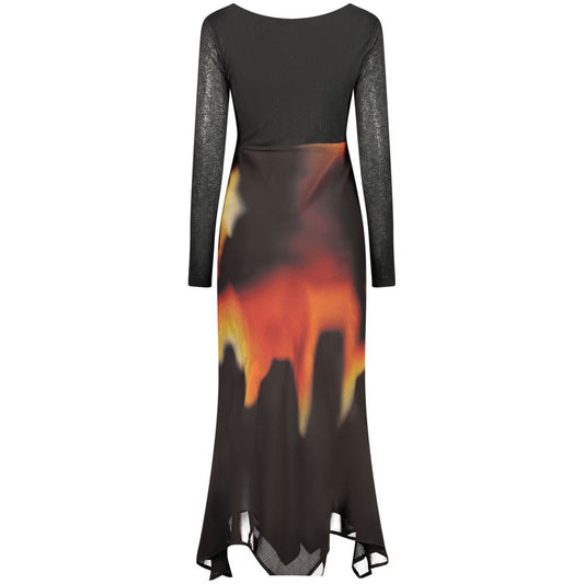 Desigual Black Polyester Dress
