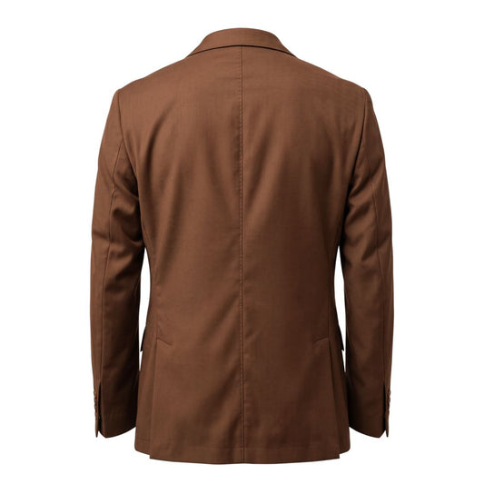 Roberto Pepe Luxury Brown Viscose Men's Blazer