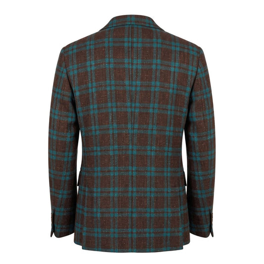 Roberto Pepe Luxury Brown Linen Men's Blazer