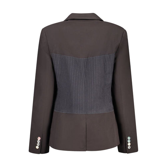 Desigual Black Polyester Blazer
