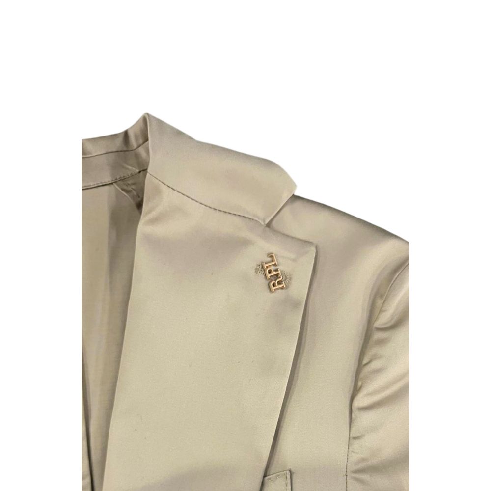 Roberto Pepe Luxury Beige Cotton Men's Blazer