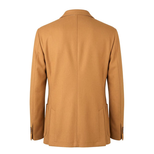 Roberto Pepe Luxury Brown Wool Men's Blazer