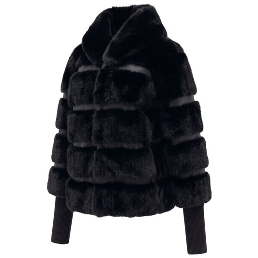 Baldinini Trend Black Polyester Women Jacket