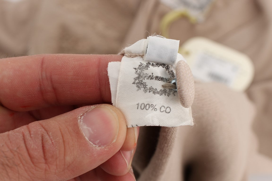 PINK MEMORIES Pink Lace Cotton Cardigan Sweater