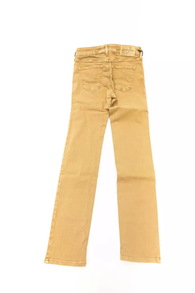 Jacob Cohen Beige Cotton Jeans Denim