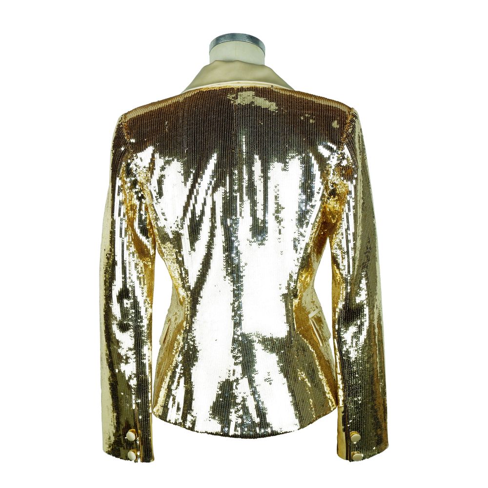 Elisabetta Franchi Yellow Polyester Blazer