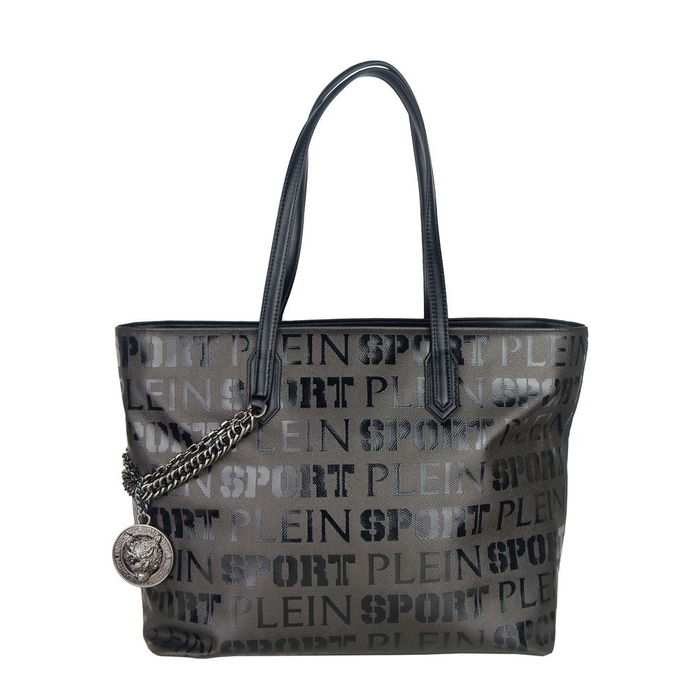 Plein Sport Black Polyester Women Shoulder Bag