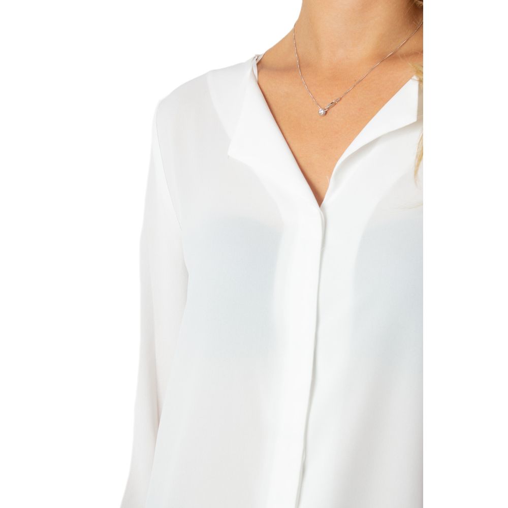 Vila Clothes Cream Polyester Blouse
