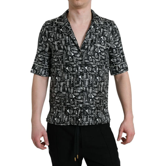 Dolce & Gabbana Black Silk Shirt