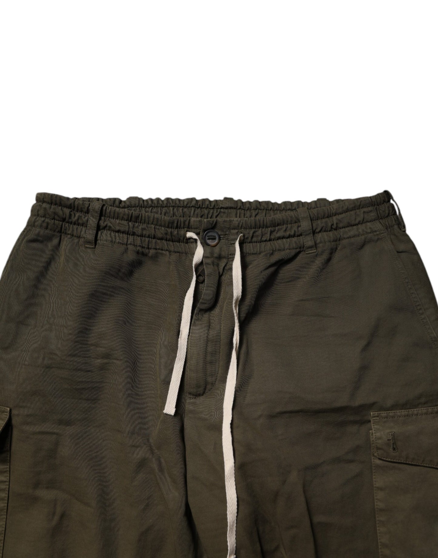 Dolce & Gabbana Brown Cotton Stretch Cargo Pants