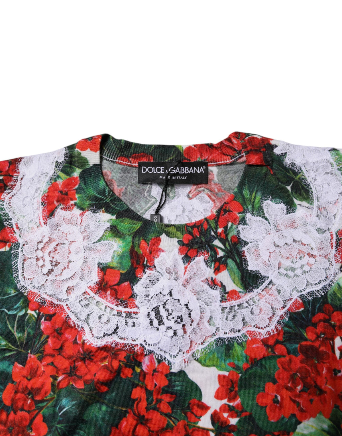 Dolce & Gabbana Multicolor Floral Lace Sleeveless Tank Top Shirt