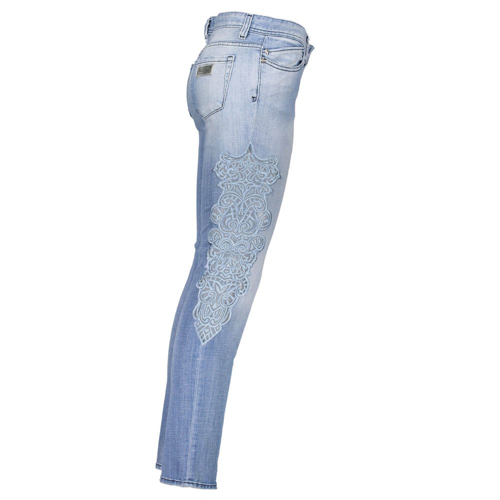 Just Cavalli Blue Cotton Jeans Denim