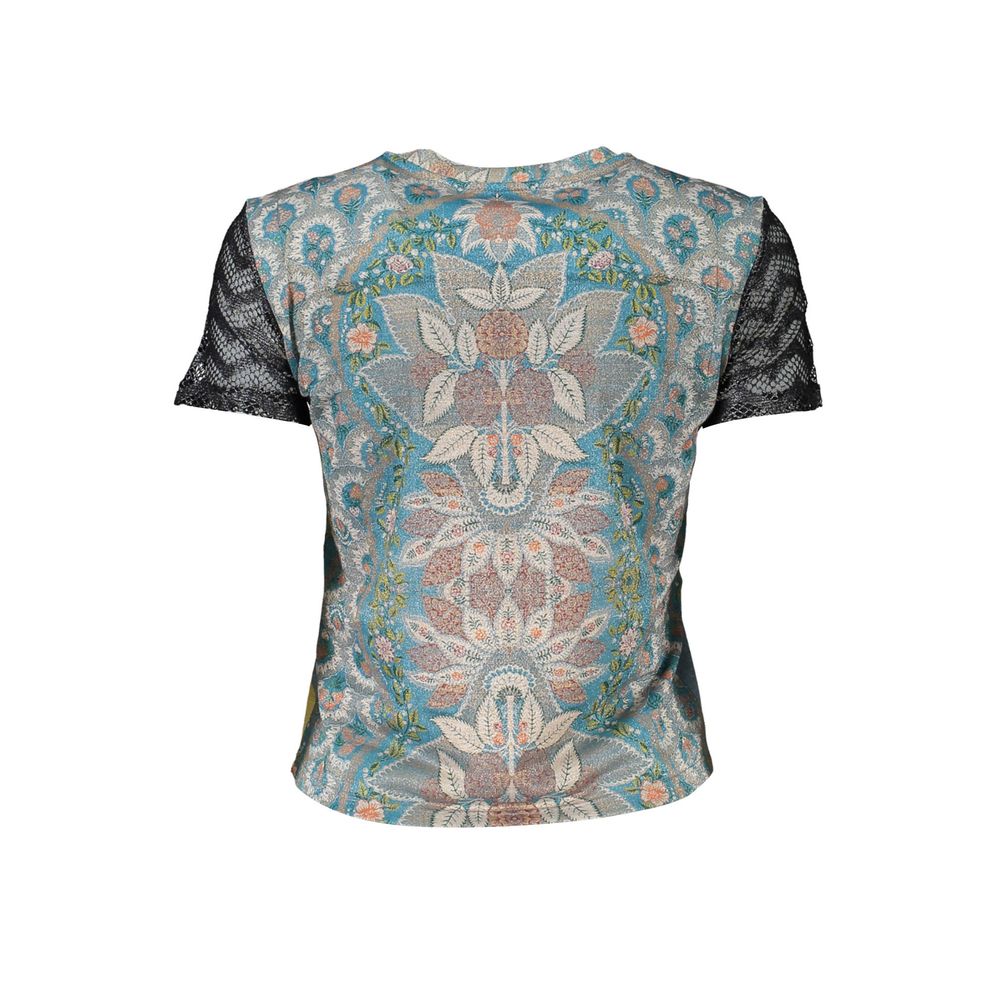 Desigual Azzurro Polyester Damen T-Shirt