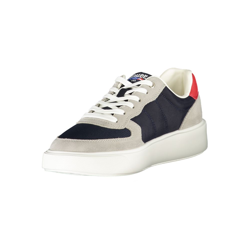 Blauer Blue Polyurethane Herren Sneaker