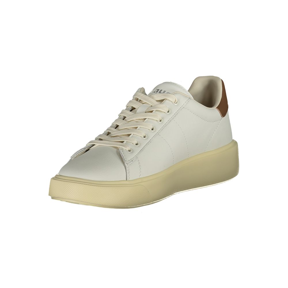 Blauer White Polyurethane Men's Sneaker