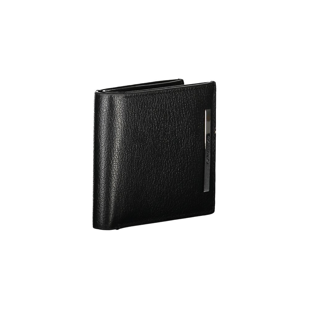 Calvin Klein Herren Portemonnaie aus schwarzem Leder