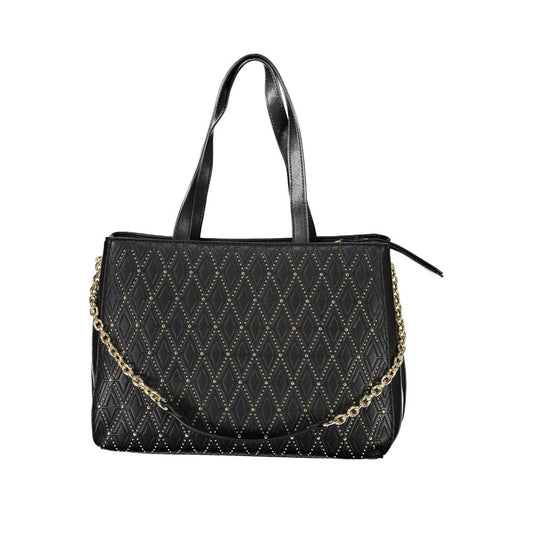 Mario Valentino Black Polyurethane Women Handbag