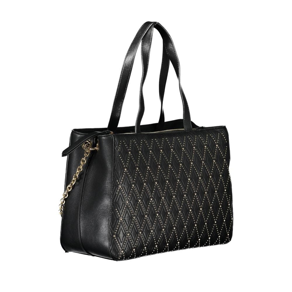 Mario Valentino Schwarze Handtasche aus Polyurethan für Damen