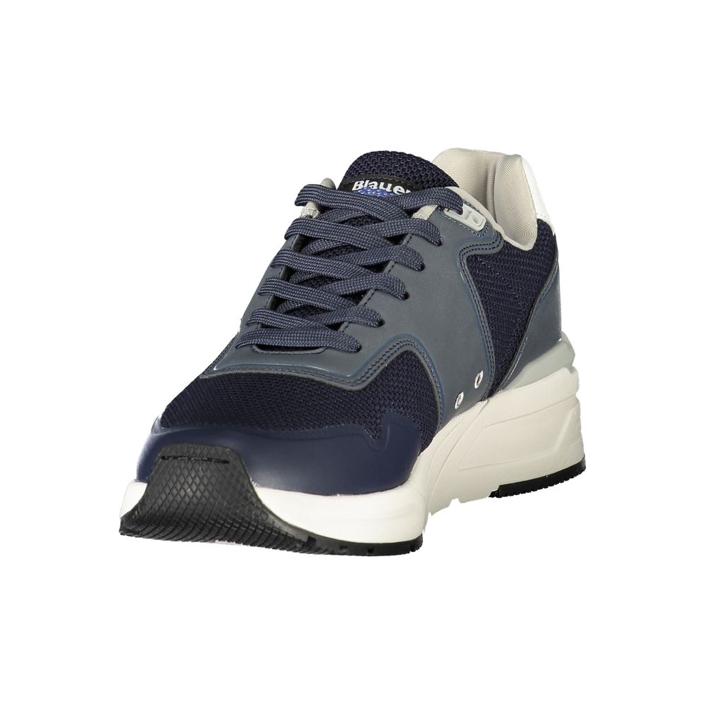 Blauer Blu Polyester Herren Sneaker