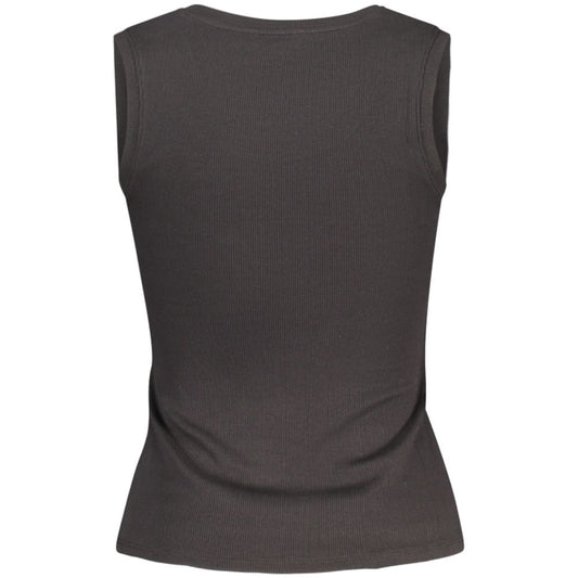 Tommy Hilfiger Black Cotton Women Tank Top Shirt